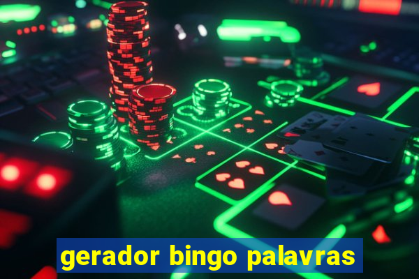 gerador bingo palavras